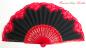 Preview: Wooden flamenco fan with black / red or red / black top