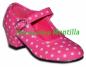 Preview: Flamencoschuhe für Kinder pink weiss