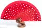 Mobile Preview: Flamencofächer aus Holz gepunktet Farben 23cm