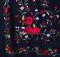 Preview: Flamenco Profi Manton aus Seide Handbestickt schwarz mir Blumen