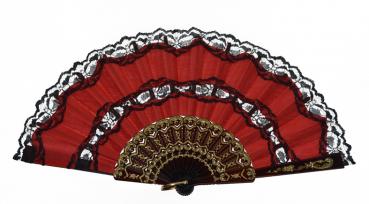 Flamencofächer mit Spitze 24cm