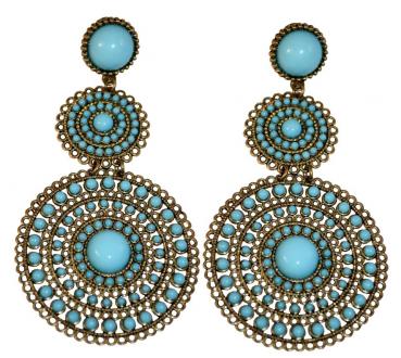 Flamenco Earrings Sky blue pastel