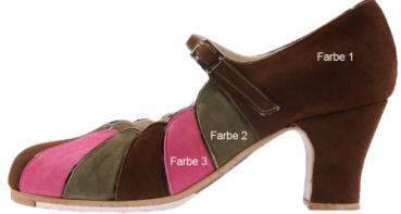 Flamenco shoes by Begoña Cervera Model Acuarella M34 Individuell