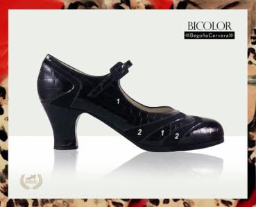 Flamenco shoes by Begoña Cervera Model Bicolor Individuell