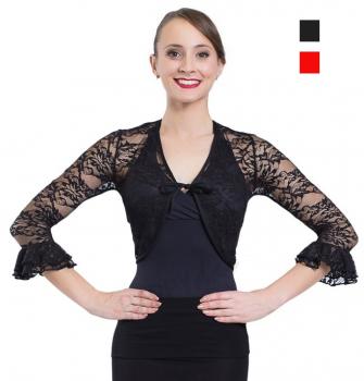 Flamenco blouse black with lace E4750S