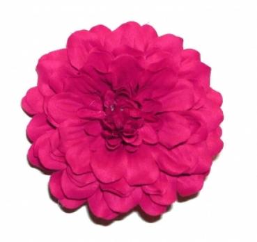 Flamencoblume mit Klammer pink