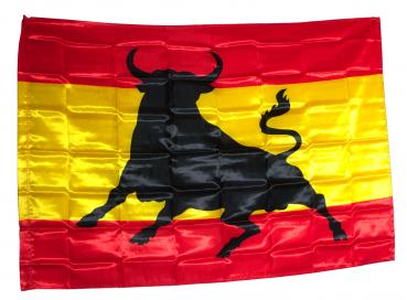 Spanische Fahne mit Stiier