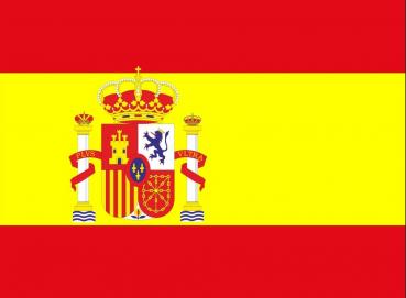 Spanische Fahne mit Wappen