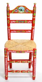 Spanischer Flamenco Stuhl in drei verschiedenen Farben