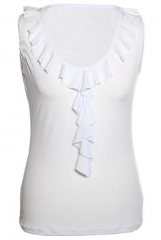 Flamencobluse Top MARIQUILLA weiß 3544