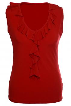 Flamencobluse Top MARIQUILLA Rot 3544