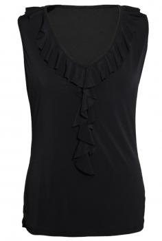 Flamencobluse Top MARIQUILLA schwarz 3544