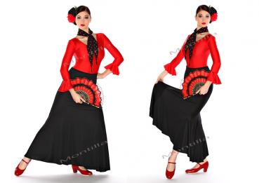 Flamenco skirt EF108 black