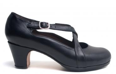 Flamenco shoes CRUZADO by Gallardo dance black