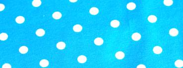 Cotton jersey with white dots in different colers