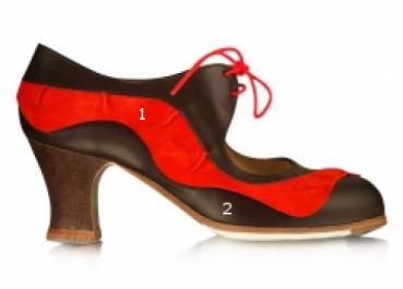 Flamencoschuhe von Begoña Cervera Model Volante Cordonera M78 Individuell