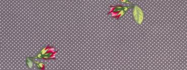 Cotton jersey gray with smal white dots and flowers elastic