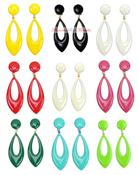 Flamenco earrings in many different colors