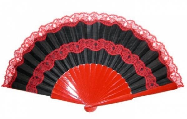 Flamenco fan with top