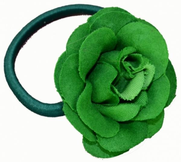 Flamenco flower with hair tie for children in many colors