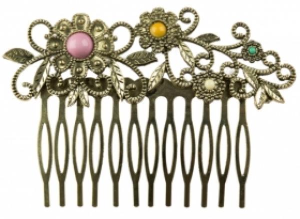 Flamenco peineta, hair comb in many colors