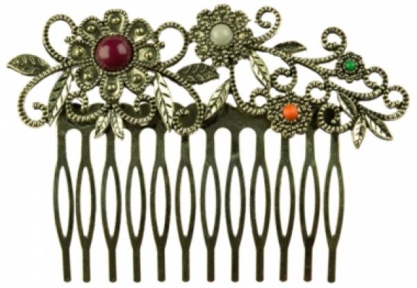 Flamenco peineta, hair comb in many colors