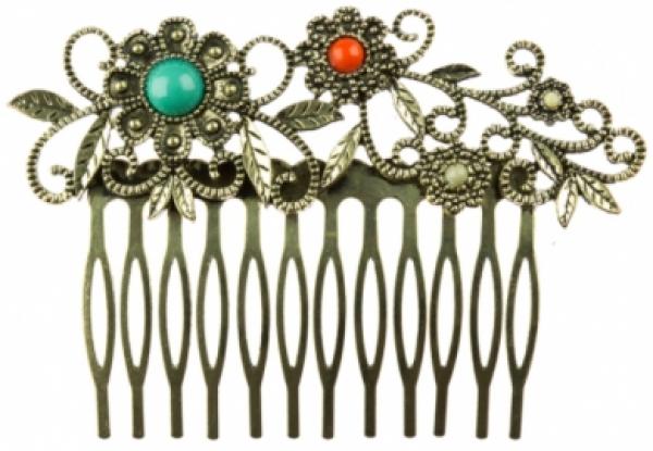 Flamenco peineta, hair comb in many colors