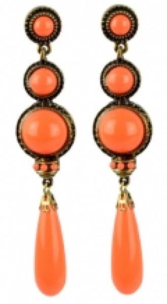 Flamenco Ohrringe orange