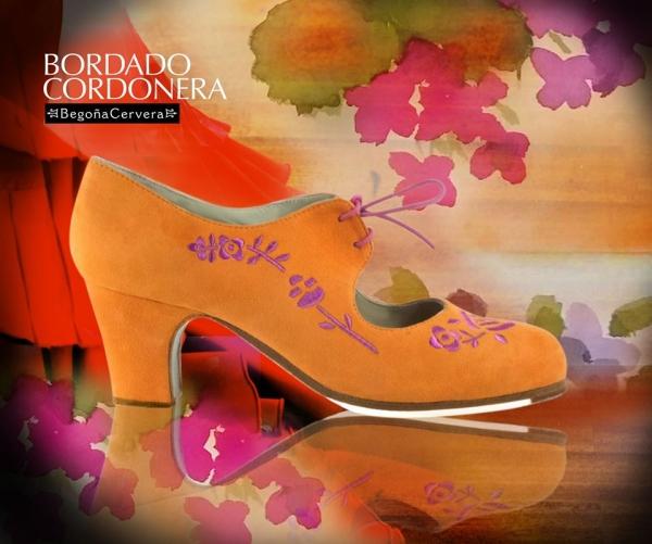 Flamenco shoes by Begoña Cervera Model Bordado Cordonera M18 Individuell