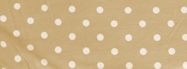 Cotton jersey with white dots in different colers