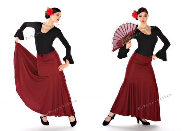Flamenco skirt model EF036 Granat