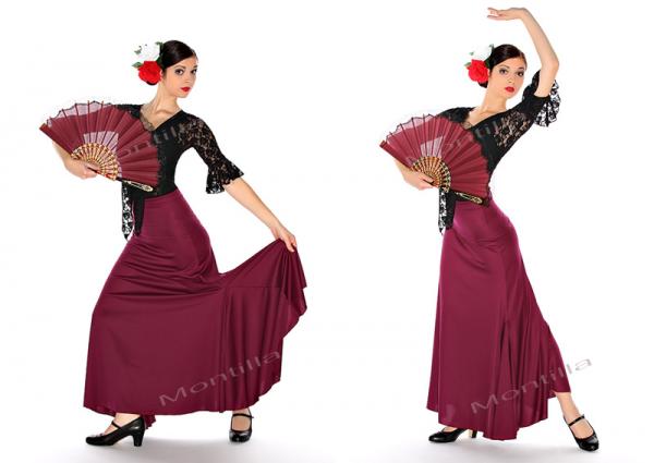 Flamenco skirt EF108 garnet