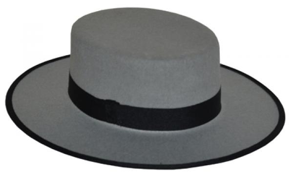 Flamenco hat in 3 colors: black, red or gray