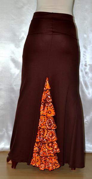 Flamenco Skirt EF122 Brown/Orange