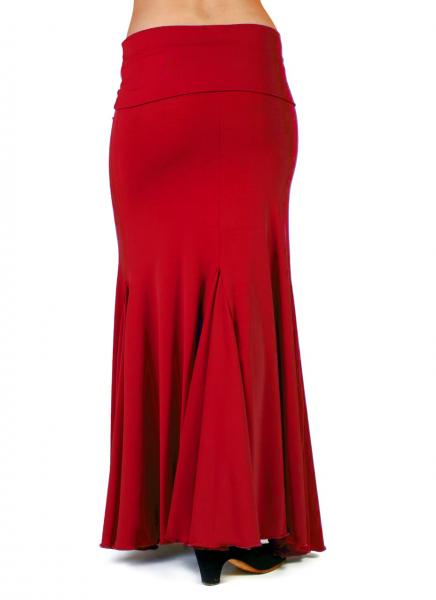 Flamenco skirt Mirabel red made of Punto Elastico