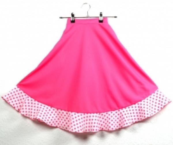 Flamenco skirt for children pink/white 3332