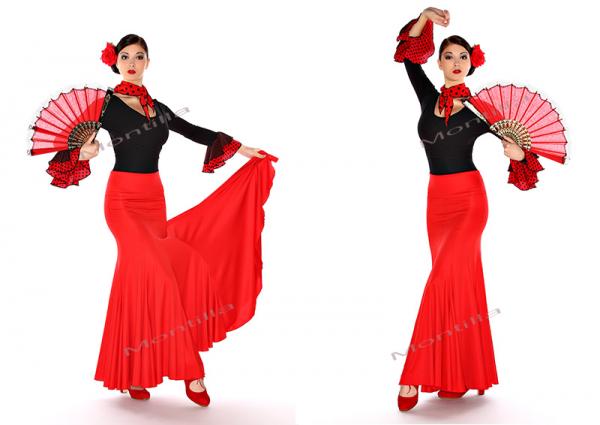 Flamenco skirt model EF126 red