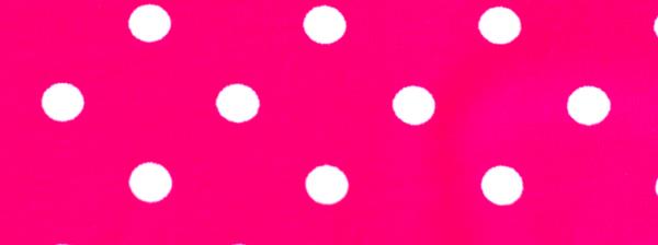 Cotton jersey with white dots in different colers