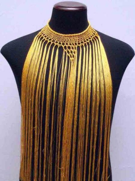 Collar necklace, flecos, fringes in many colers