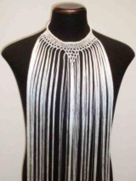 Collar necklace, flecos, fringes in many colers