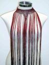 Collar necklace, flecos, fringes in many colers