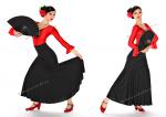 Flamenco skirt model EF036 Black