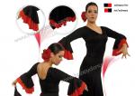 Flamenco blouse black/red E4563